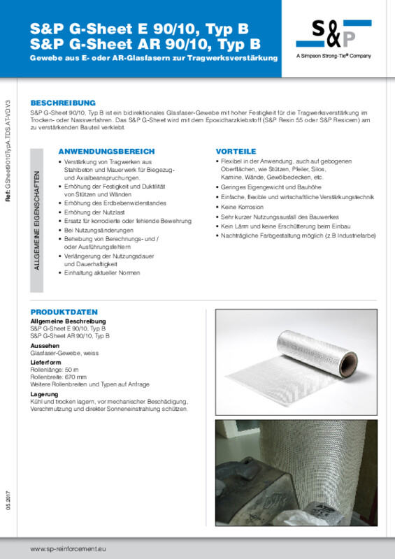 Technisches Datenblatt S&P G-Sheet E/AR 90/10 B (TDB)