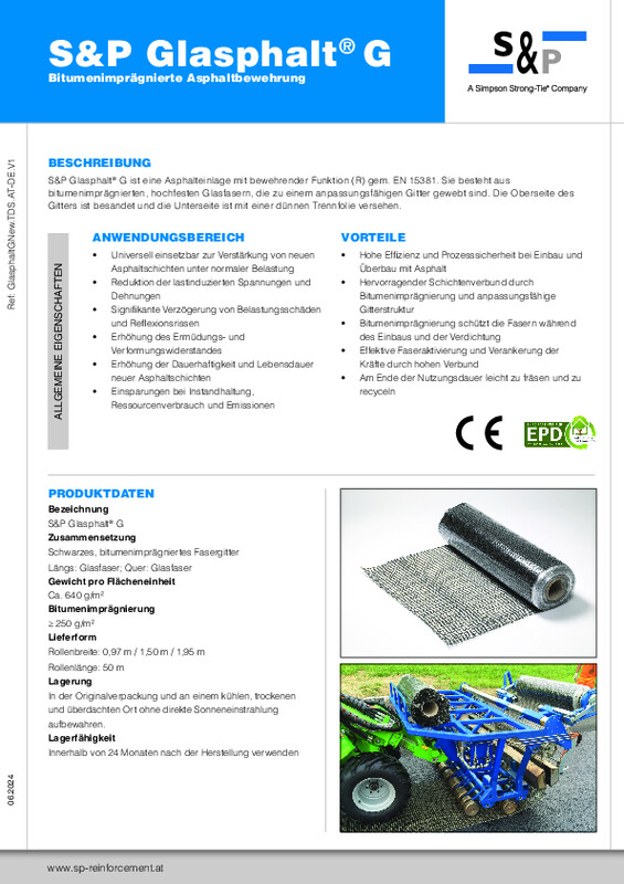 Technisches Datenblatt S&P Glasphalt® G (TDB)