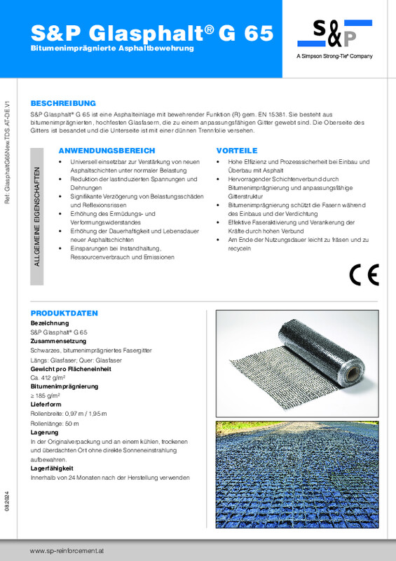 Technisches Datenblatt Glasphalt® G 65