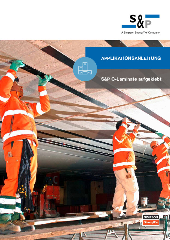 Applikationsanleitung S&P C-Laminate oberflächig geklebt